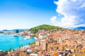 Split, Croatia. View on Split town and Marjan hill