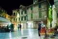 Split, Dalmatia, Croatia; 09/07/2018: Tourists walk in the old district of Split. Royalty Free Stock Photo