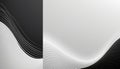 Black and white abstract wavy lines background wave Royalty Free Stock Photo