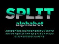 Split font