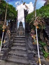 Split gates at the Batuan temple referred locally as Pura Puseh Batuan on Bali Island in Indonesia