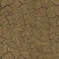 Split ground seamless pattern. The drought-cracked earth. Seamless texture Royalty Free Stock Photo