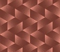 Split Hexagons Grid Seamless Pattern Trend Vector Brown Abstract Background Royalty Free Stock Photo