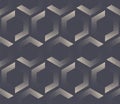 Split Hexagons Modern Seamless Pattern Vector Dot Work Stern Abstract Background