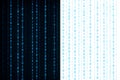 Digital rain effect with binary code on dark and light backgrounds Royalty Free Stock Photo