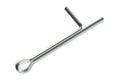 Split pin or cotter pin Royalty Free Stock Photo