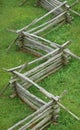 Split rail fence