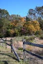 Split Rail Fence by Autumn Field