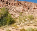 Split Rail Fence by Desert Mountains Royalty Free Stock Photo