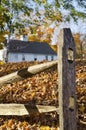 Split rail fence, Essex, Connecticut