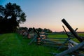 Split Rail Fence Sunset