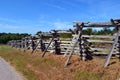 Split Rail Fence at Wilson's Creek Royalty Free Stock Photo