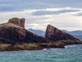 Split Rock, Bay of Clachtoll, Sutherland in the Scottish Highlands