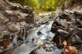 Split Rock Falls In Autumn Royalty Free Stock Photo