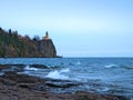 Split Rock Lighthouse on Lake Superior north shore near Duluth Minnesota Royalty Free Stock Photo