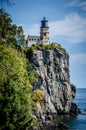 Split Rock Lighthouse on the north shore of Lake Superior in Nor Royalty Free Stock Photo