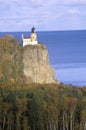 Split Rock Lighthouse in the Split Rock Lighthouse State Park on Lake Superior, MN Royalty Free Stock Photo