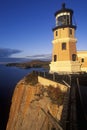 Split Rock Lighthouse in the Split Rock Lighthouse State Park on Lake Superior, MN Royalty Free Stock Photo