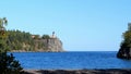 Split Rock Ligthhouse and Lake Superior in Minnesota from Pebble Beach.