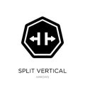 split vertical icon in trendy design style. split vertical icon isolated on white background. split vertical vector icon simple