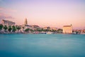 Split waterfront, Dalmatia, Croatia Royalty Free Stock Photo