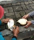 Splitting Durian Sarangan Magetan Indonesia