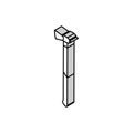 splitting maul hatchet isometric icon vector illustration