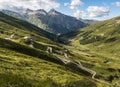 Splugen pass in summer, Switzerland