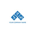 SPM letter logo design on white background. SPM creative initials letter logo concept. SPM letter design