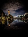 Spokane clock tower Royalty Free Stock Photo