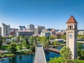 spokane landmark washington clocktower downtown Royalty Free Stock Photo