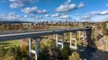 spokane maple bridge river north kendall yards Royalty Free Stock Photo