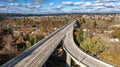 spokane maple bridge river north kendall yards Royalty Free Stock Photo