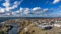 spokane maple bridge river north kendall yards Royalty Free Stock Photo