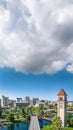 spokane landmark washington clocktower downtown Royalty Free Stock Photo