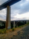 Spokane sunset bridge