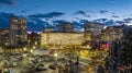 spokane sunset downtown tower main street