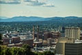 Spokane washington city skyline and spokane valley views Royalty Free Stock Photo