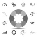 spokes in a circle icon. Simple glyph vector element of charts and diagrams set icons for UI and UX, website or mobile application Royalty Free Stock Photo