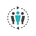 Spokesperson icon - person in a marketing position networks & co