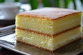 sponge bisquit cake on the table