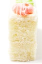 Sponge cake closeup Royalty Free Stock Photo