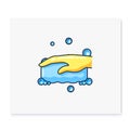 Sponge foaming color icon