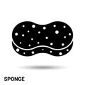 The sponge icon. Sponge isolated on a light background. Vector illustration