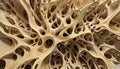 Sponge structure. Abstract representation of spongy bone structure.