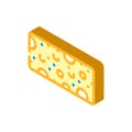 sponge for wash isometric icon vector illustration