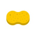 Sponge for washing icon, flat style