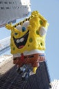 Spongebob flies in the New York Parade 2012