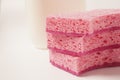 Sponges for washing dishes and other domestic needs