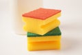 Sponges for washing dishes and other domestic needs